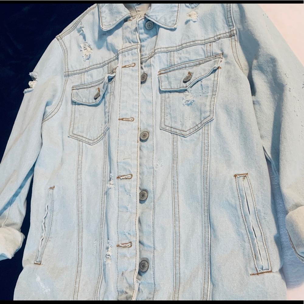 Ripped jeans jacket